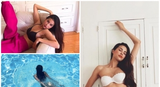 Bị chê vòng một “bên 5 bên 10”, Phạm Hương vẫn tự tin diện bikini nóng bỏng