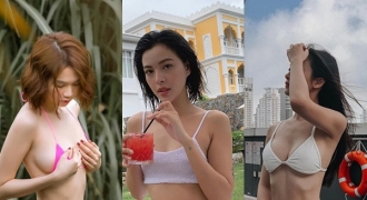Hết hè, loạt mỹ nhân Việt vẫn khoe body cực nóng bỏng “chiêu đãi” fan