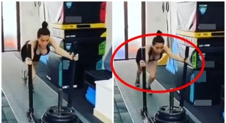 Hồ Ngọc Hà vô tình khoe thân hình nóng bỏng khi hì hục tập gym