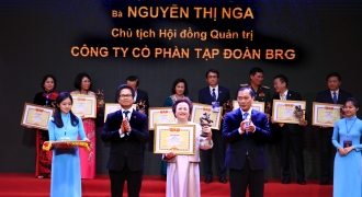 Bà Nguyễn Thị Nga được vinh danh trong Top 20 doanh nhân tiêu biểu nhất năm 2019