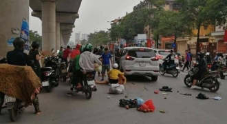 “Ô tô điên” tông hàng loạt người đi đường ở Hà Nội