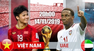 Việt Nam - UAE 20h00 tối nay: UAE chơi tất tay nhưng ông Park đã có phương án