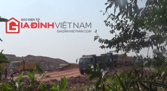 Đông Triều, Quảng Ninh: Lấp đường bê tông, xẻ đồi, khai thác đất trái phép