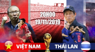 Tin bóng đá ngày 19/11: Tiền vệ Thái Lan thừa nhận khó thắng Việt Nam