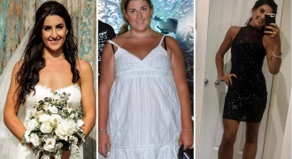 Từng nặng 120kg, cô gái quyết giảm 55kg để mặc vừa váy cưới