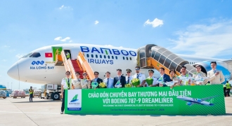 Bamboo Airways khai thác chuyến bay thương mại đầu tiên bằng Boeing 787-9 Dreamliner