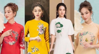 5 kiểu áo dài dịu dàng, thanh lịch đón Tết Nguyên Đán 2020