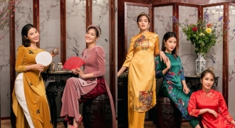 Dàn Sao Việt diện thiết kế áo dài truyền thống duyên dáng đón Tết cận kề