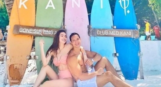 Hồ Ngọc Hà diện bikini khoe body nóng bỏng cùng Kim Lý ở Maldives