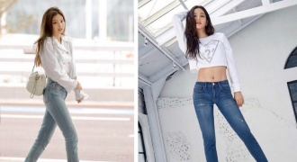 Học sao Hàn mix đồ với quần skinny jean vừa tôn dáng lại “nịnh” chân hết nấc