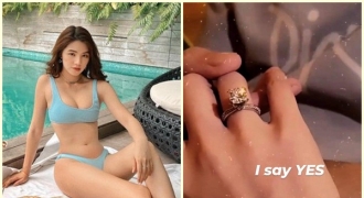 Một tháng sau nghi án bán dâm, Jolie Nguyễn ẩn ý được cầu hôn bằng nhẫn kim cương khủng