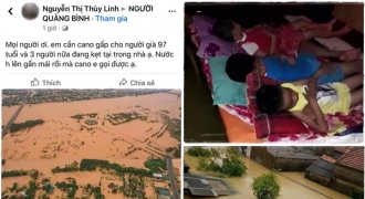 Quảng Bình: Nước lũ dâng cao tới nóc nhà, người dân kêu cứu giữa biển nước