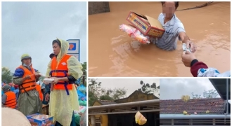 Hồ Việt Trung, Huỳnh Phương… ném đồ cứu trợ cho người dân: Có đáng lên án?
