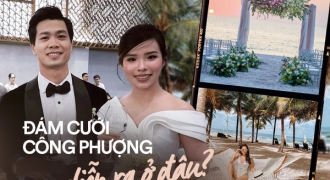 Lộ ảnh lễ cưới Công Phượng ở Nghệ An: Mượn sân bóng làm nơi đặt tiệc