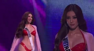Khánh Vân diện bikini bốc lửa tại bán kết Miss Universe 2020