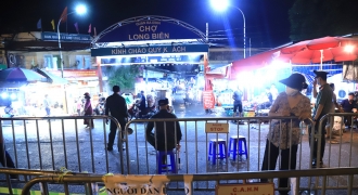 300 tiểu thương chợ Long Biên - Hà Nội âm tính lần 1 với SARS-CoV-2
