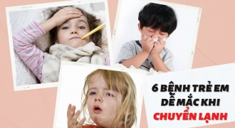 6 bệnh trẻ em dễ mắc khi chuyển lạnh