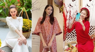 Áo dài Tết 2022: Ngắm sao Việt xúng xính áo dài để có thêm ý tưởng mặc đẹp dịpTết này
