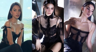Hoa hậu Tiểu Vy nghiện đồ xuyên thấu nửa kín nửa hở khiến fan xiêu lòng