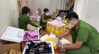 Đột kích kho sản xuất kem trộn, viên giảm cân trái phép ở Đà Nẵng