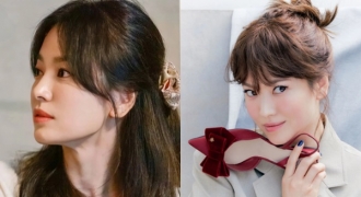 4 kiểu tóc mái của Song Hye Kyo vừa trẻ trung vừa thanh lịch