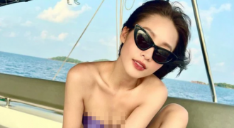 Loạt ảnh bikini của Khả Ngân bị fan “tuýt còi” vì hở bạo