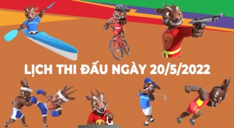 Lịch thi đấu SEA Games 31 ngày 20/5: Việt Nam 