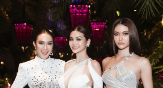 Thuỳ Tiên, Lương Thuỳ Linh, Kiều Loan sexy “hết nấc” khi chia tay Miss Grand Thái Lan