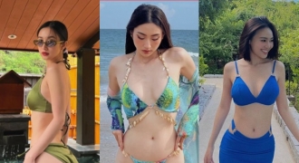 Trào lưu diện bikini cut-out nóng bỏng khi du lịch biển của dàn mỹ nhân Việt