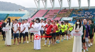 Khai mạc Vòng chung kết Press Cup 2022 tại sân vận động TP Cẩm Phả