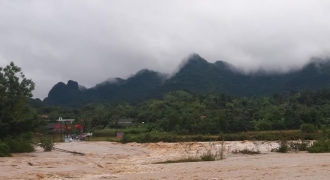 Lũ dâng cao, nguy cơ vỡ đập tại Quỳnh Lưu - Nghệ An