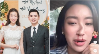Trước thềm lễ cưới, Đỗ Mỹ Linh đăng clip “chồng đánh vẹo mũi”