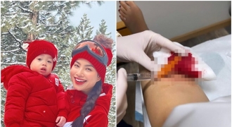 Hoa hậu Phạm Hương gặp bão tuyết, bị thương ở Mỹ