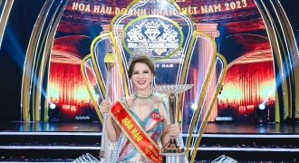 Người đẹp Lê Thị Lan đăng quang Hoa hậu Doanh nhân Việt Nam 2023