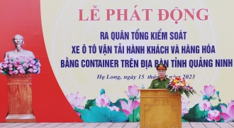 Tổng kiểm soát xe khách và vận tải hàng hóa bằng container trên địa bàn tỉnh Quảng Ninh