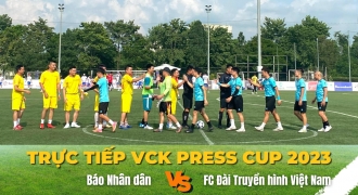 Tường thuật VCK Press Cup 2023: FC Đài truyền hình Việt Nam thắng 3 - 1 Báo Nhân dân