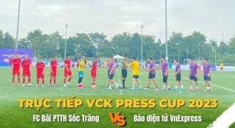 Tường thuật VCK Press Cup 2023: FC Đài PTTH Sóc Trăng 0 - 1 Báo điện tử VnExpress