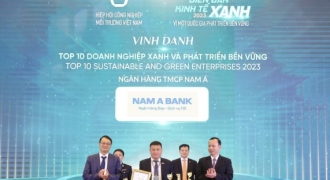 Nam A Bank  lọt Top 10 doanh nghiệp xanh và phát triển bền vững