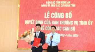 Bổ nhiệm nhiều vị trí lãnh đạo sở tại Nghệ An