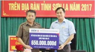 BIDV tiếp tục hỗ trợ 200 triệu đồng 3 tỉnh miền núi phía Bắc chịu thiệt hại lũ lụt   