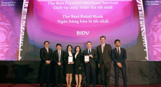 BIDV - “Ngân hàng Bán lẻ tốt nhất Việt Nam” 5 năm liên tiếp  