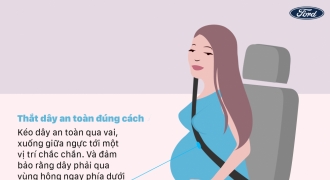 Kinh nghiệm lái xe an toàn dành cho bà bầu