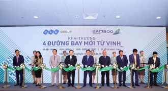 Phó Thủ tướng Vương Đình Huệ bay khai trương đường bay mới của Bamboo Airways tới Vinh