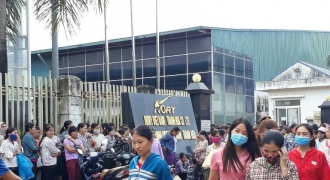 3000 công nhân Công ty Ivory Việt Nam tại Thanh Hóa đình công đòi tăng lương