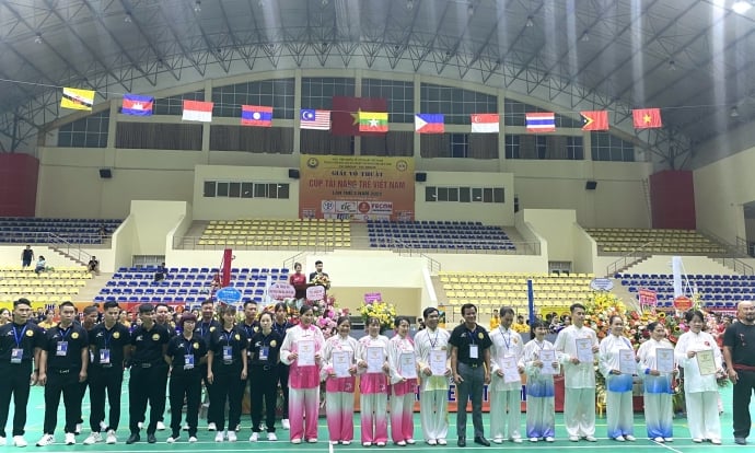 Hơn 2000 vận động viên tham gia tranh tài tại Giải võ thuật Cúp Tài năng trẻ Việt Nam lần thứ 3 năm 2022