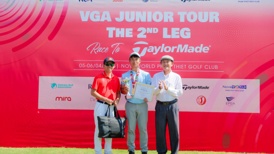 Hồ Anh Huy vô địch Chặng 2 VGA Junior Tour 2025