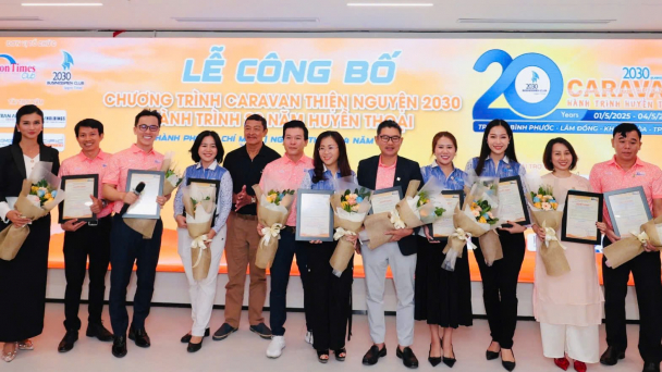 Hơn 300 doanh nhân tham gia Caravan thiện nguyện 2030