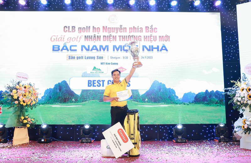 Golfer Nguyễn Trường Kỳ vô địch giải nhận diện thương hiệu mới của CLB Golf Họ Nguyễn – 'Bắc Nam một nhà'