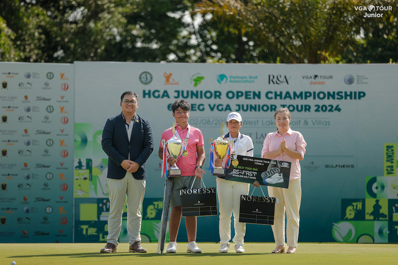 Anna Lê và Nguyễn Tuấn Anh vô địch giải gôn trẻ Tp Hồ Chí Minh mở rộng - Chặng 6 VGA Junior Tour 2024