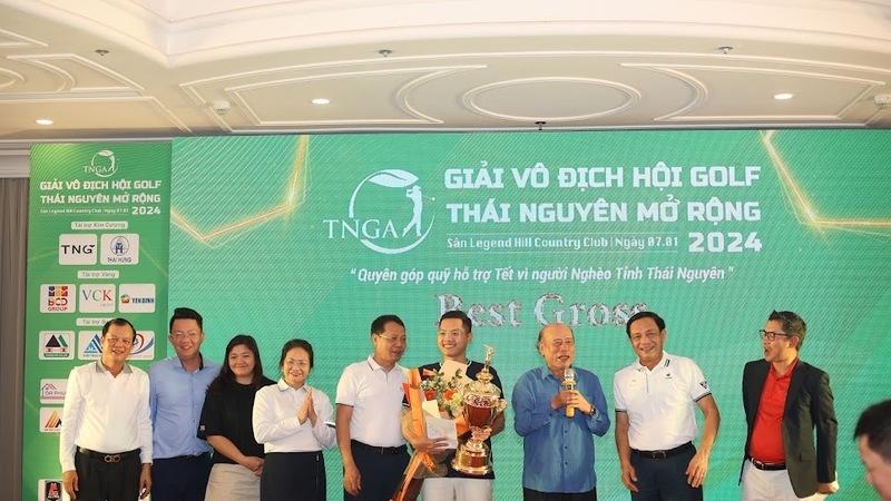 Golfer Lê Đăng Khoa thắng giải vô địch Hội golf Thái Nguyên Mở rộng 2024